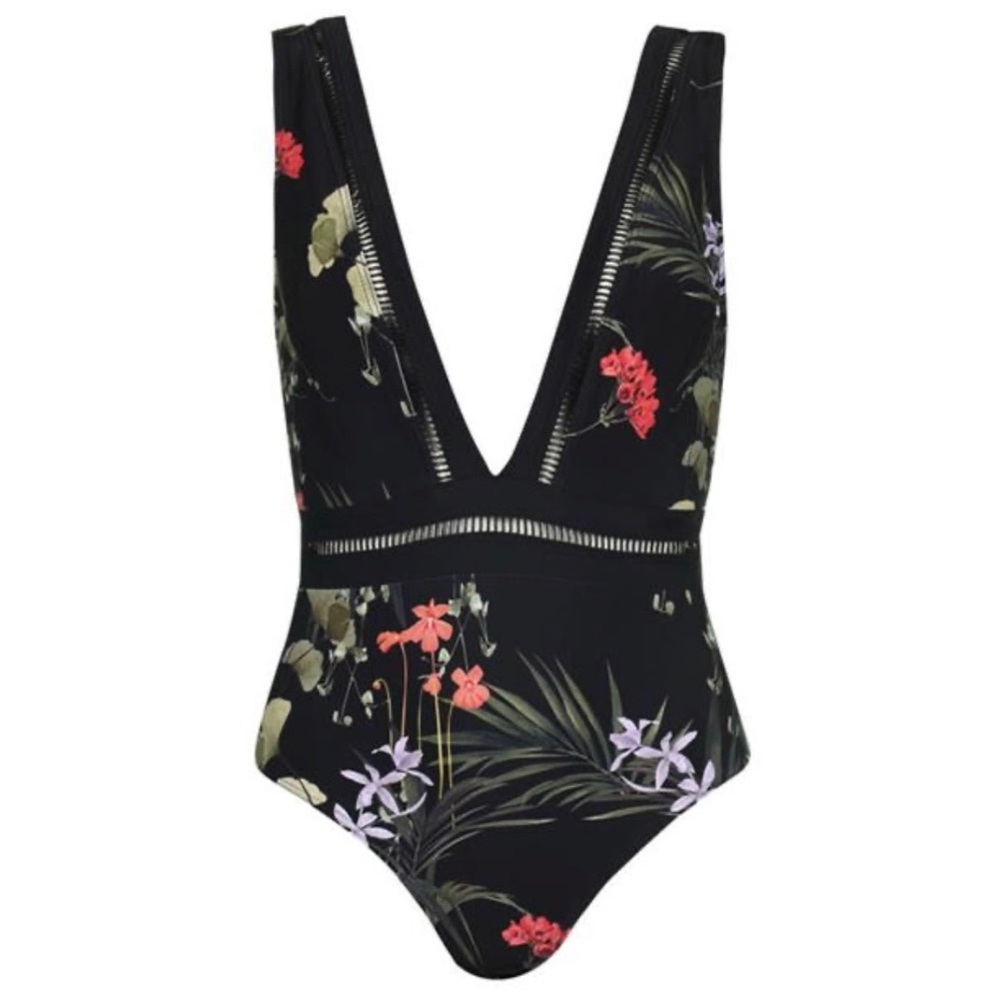 NWT Ted Baker Gessie Highland Plunge One Piece Swimsuit - Picture 9 of 16